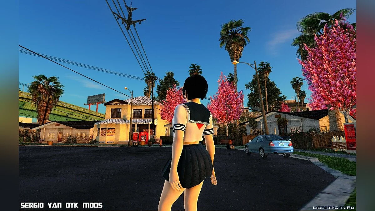 Ада Вонг в школьной форме / GTA San Andreas