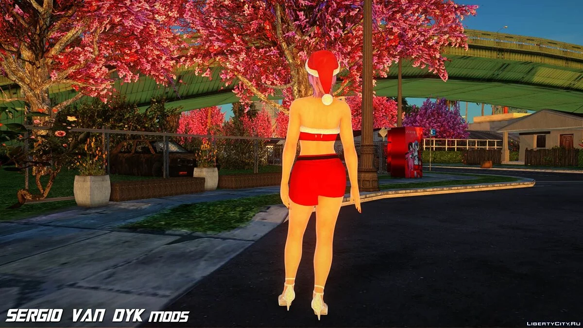 Аянэ в рождественской одежде / GTA San Andreas