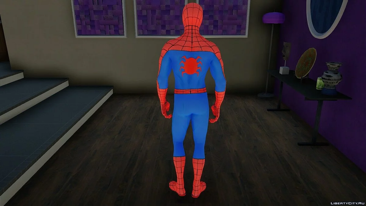 Человек-паук в классическом костюме PS4 Retexture / GTA San Andreas