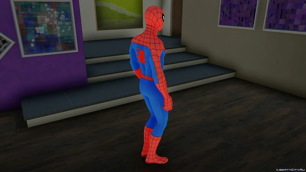 Человек-паук в классическом костюме PS4 Retexture / GTA San Andreas