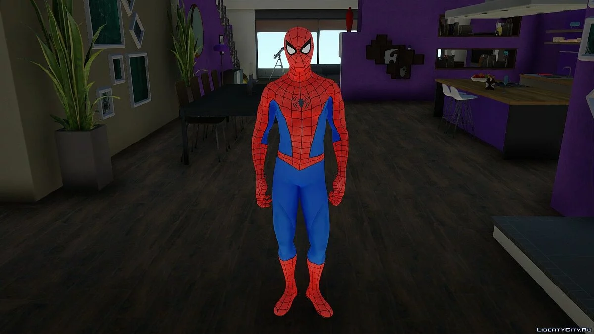Человек-паук в классическом костюме PS4 Retexture / GTA San Andreas