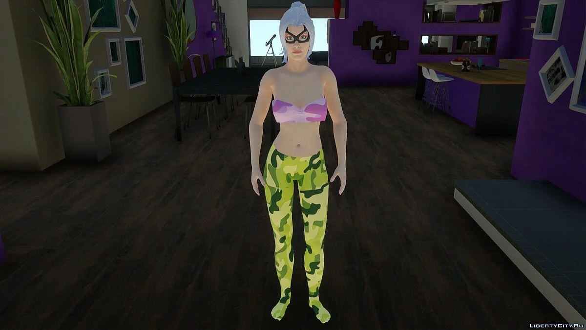 Чёрная кошка в спортивной одежде / GTA San Andreas