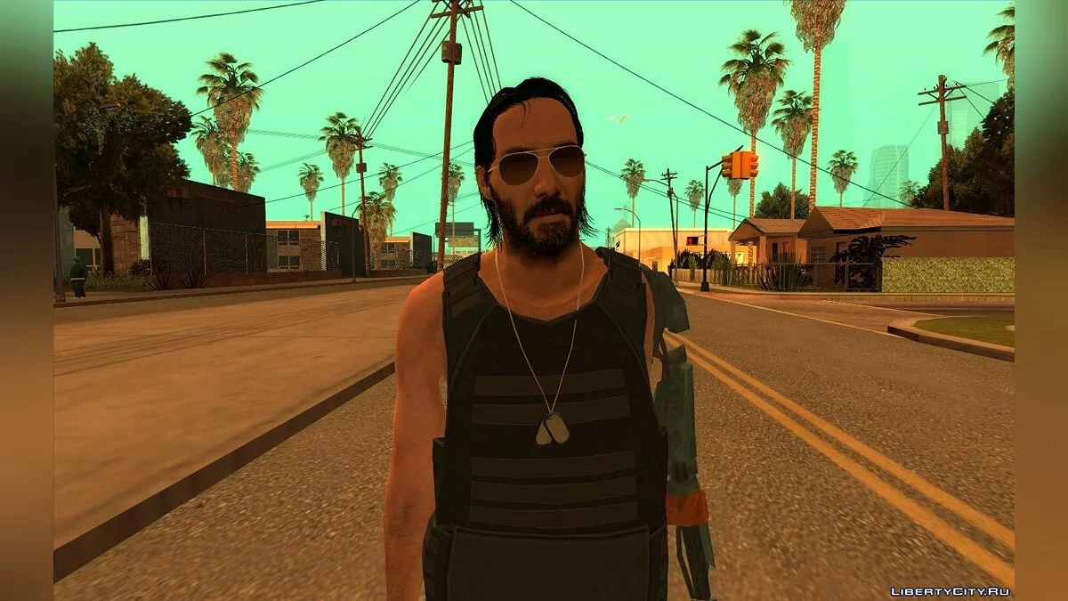 Джонни Сильверхенд из Cyberpunk 2077 / GTA San Andreas