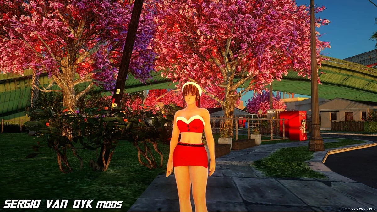 Касуми в рождественской одежде / GTA San Andreas