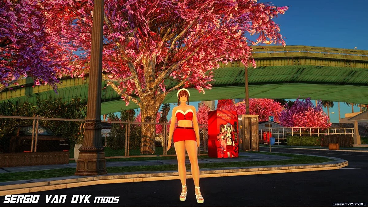 Касуми в рождественской одежде / GTA San Andreas