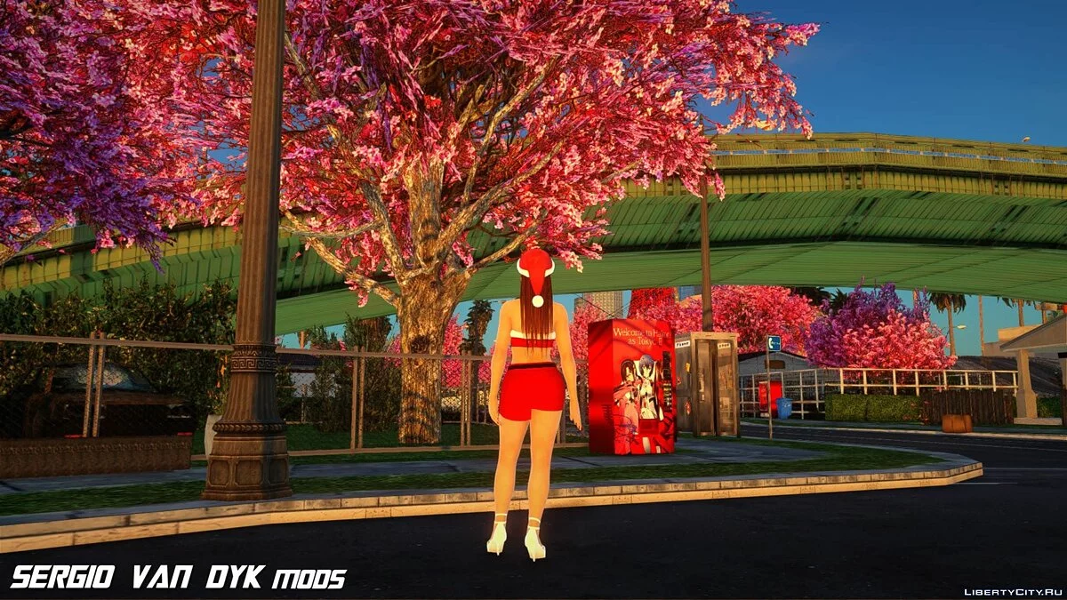 Касуми в рождественской одежде / GTA San Andreas