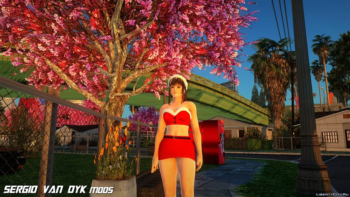 Хитоми в рождественской одежде / GTA San Andreas