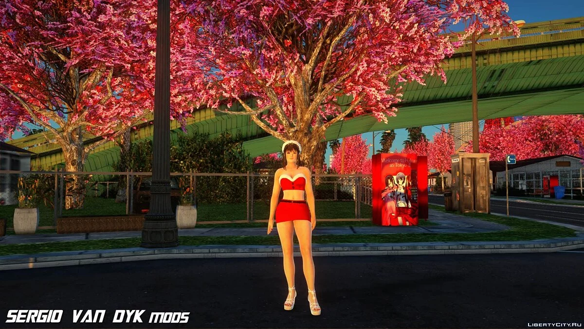 Хитоми в рождественской одежде / GTA San Andreas