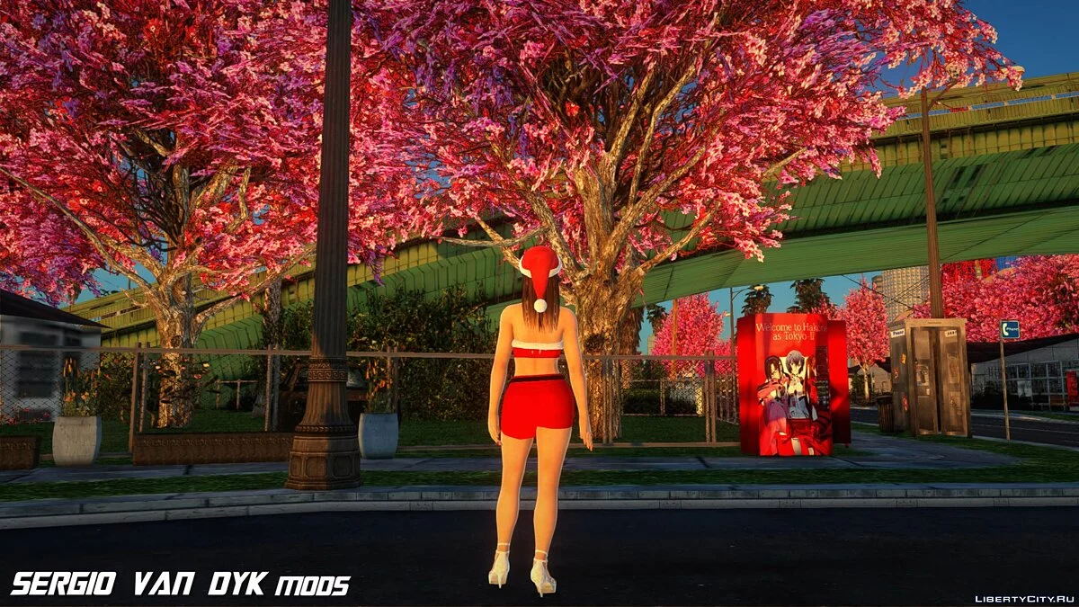 Хитоми в рождественской одежде / GTA San Andreas