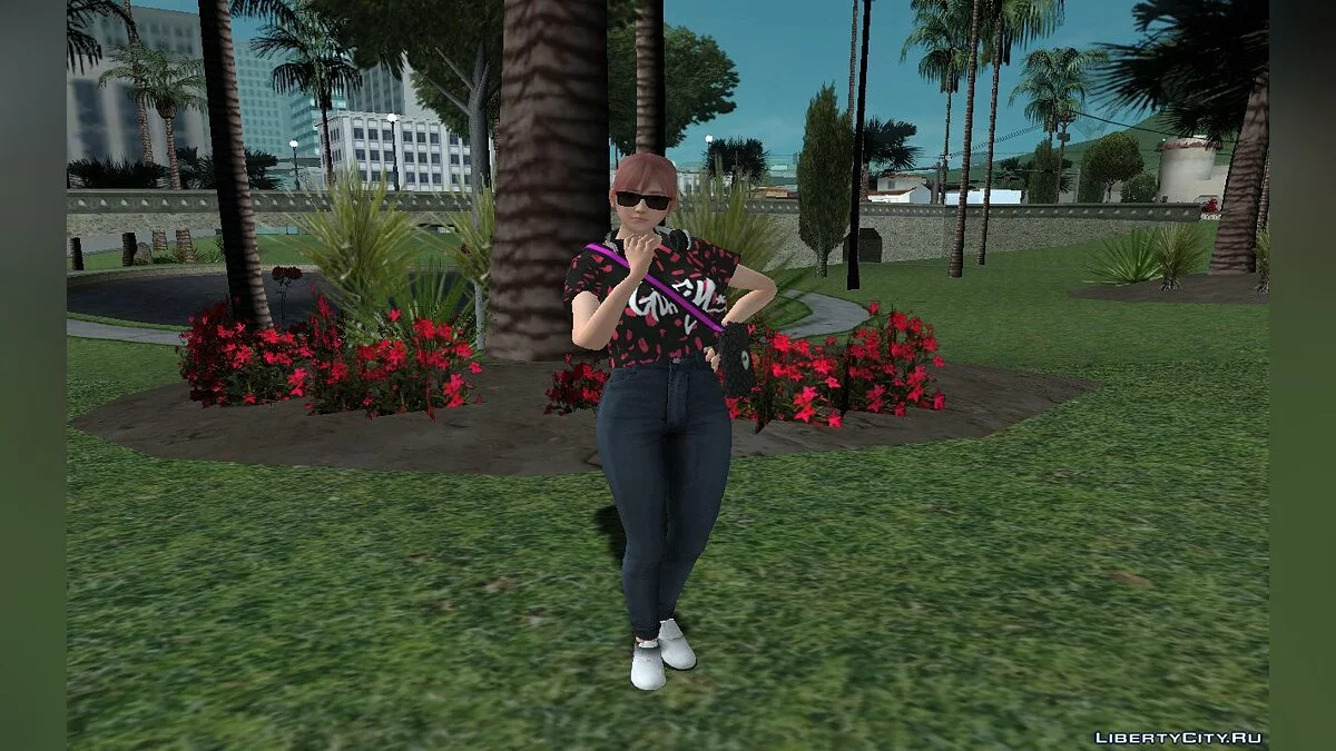 Хонока в повседневном стильном наряде / GTA San Andreas