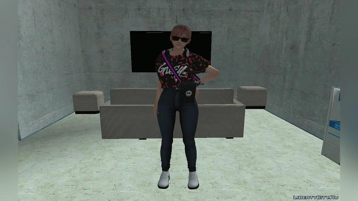 Хонока в повседневном стильном наряде / GTA San Andreas