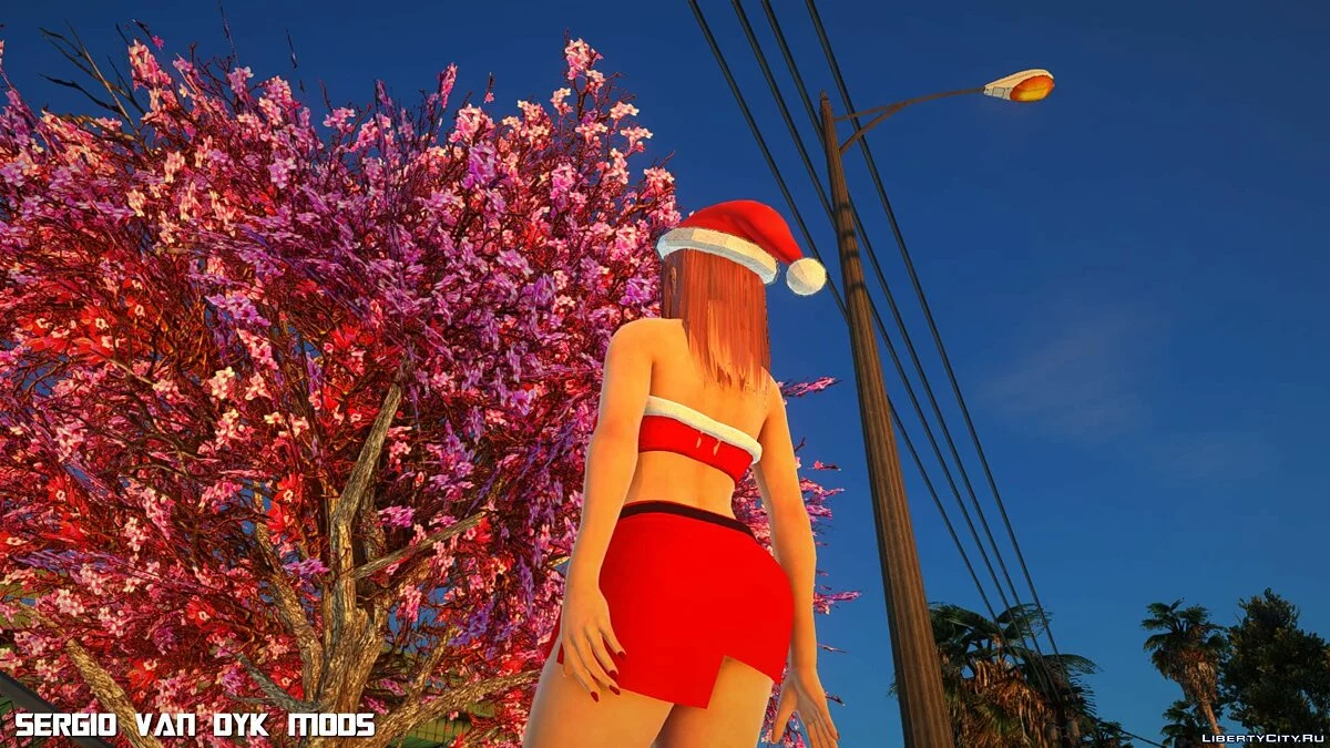 Хонока в рождественской одежде / GTA San Andreas