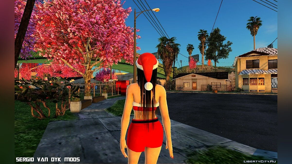 Кокоро в рождественской одежде / GTA San Andreas