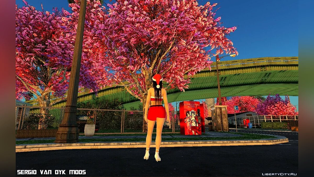 Кокоро в рождественской одежде / GTA San Andreas
