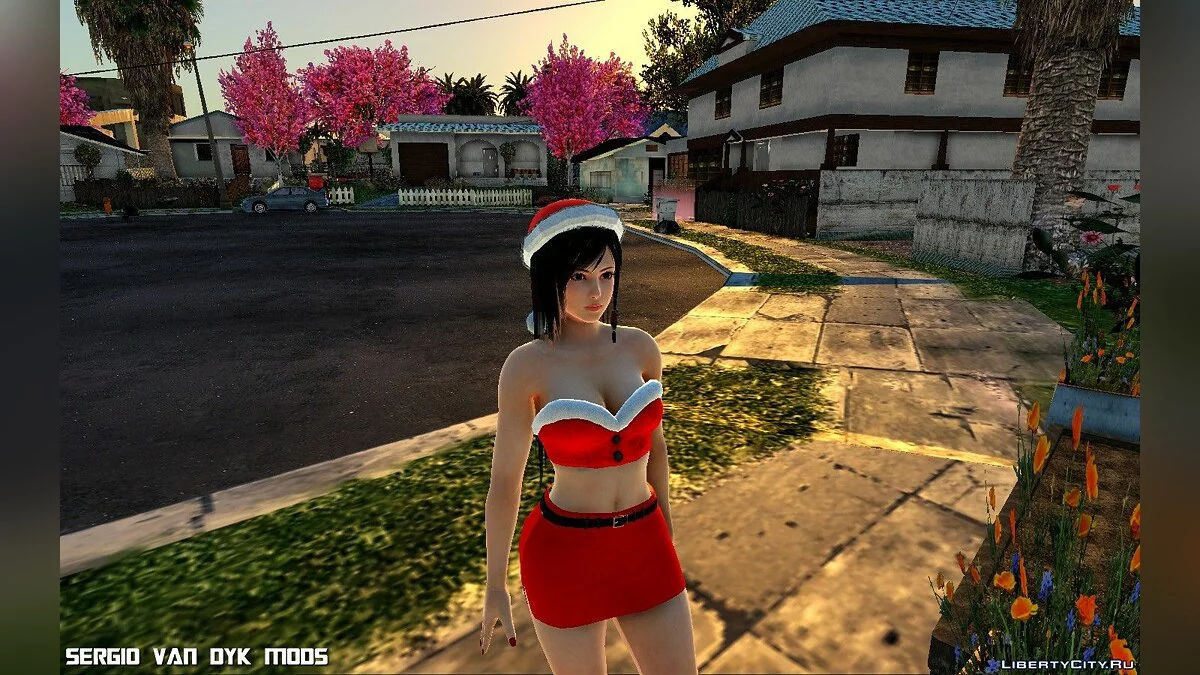 Кокоро в рождественской одежде / GTA San Andreas