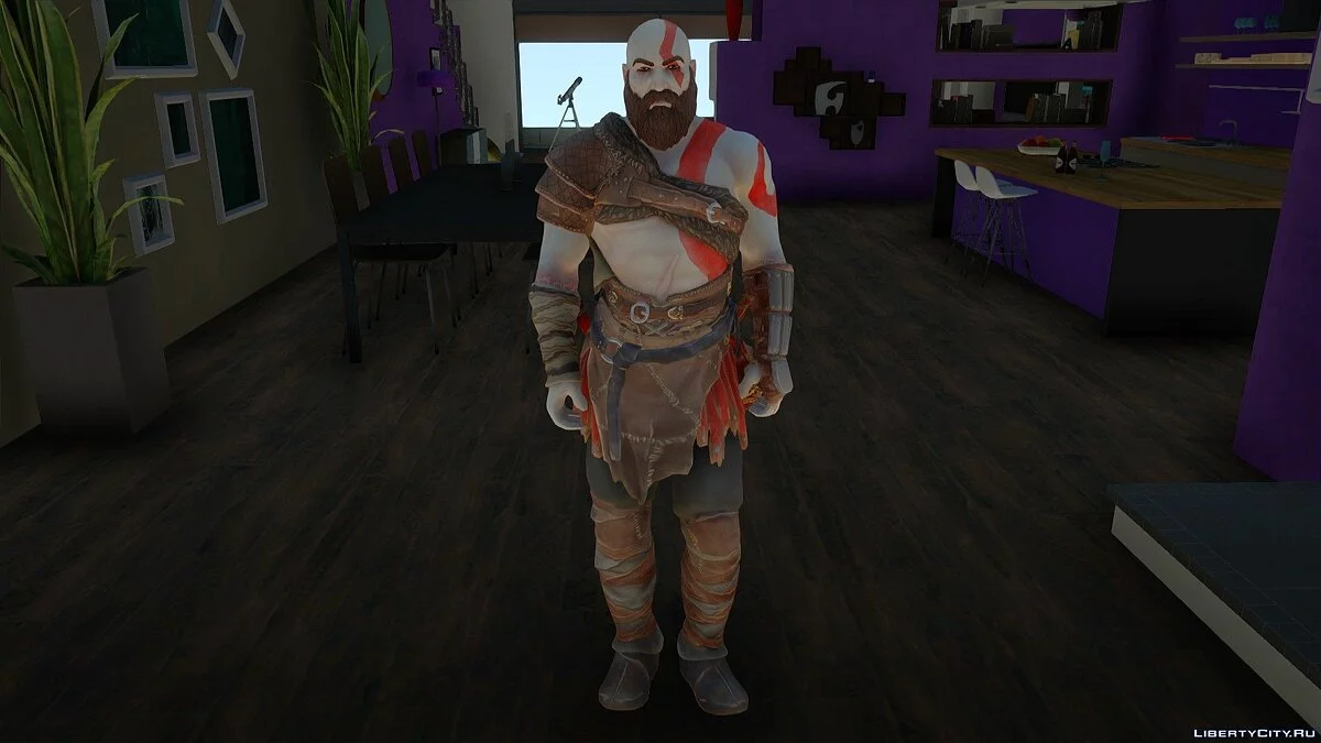 Кратос из Fortnite / GTA San Andreas