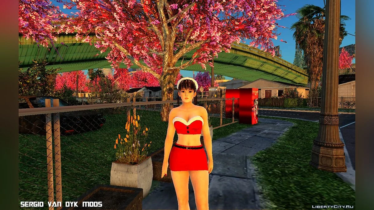 Лей-Фанг в рождественской одежде / GTA San Andreas