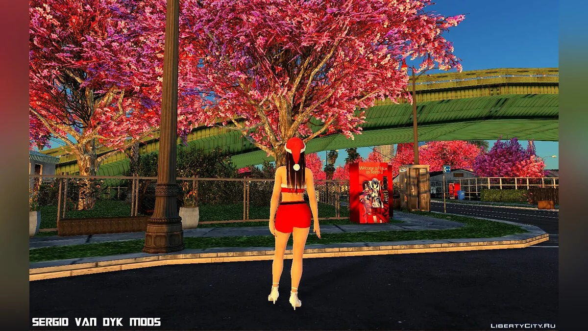 Лей-Фанг в рождественской одежде / GTA San Andreas