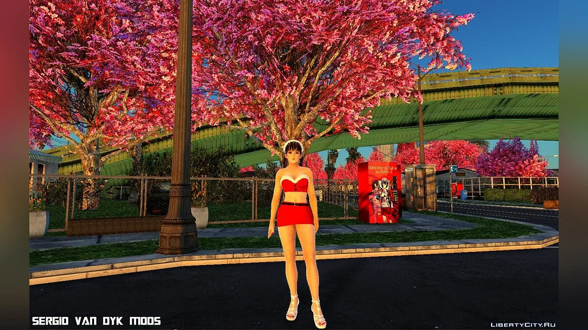 Лей-Фанг в рождественской одежде / GTA San Andreas