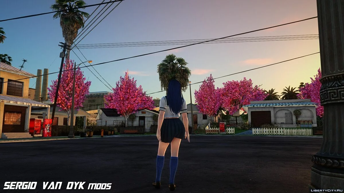 Лобелия в школьной форме / GTA San Andreas