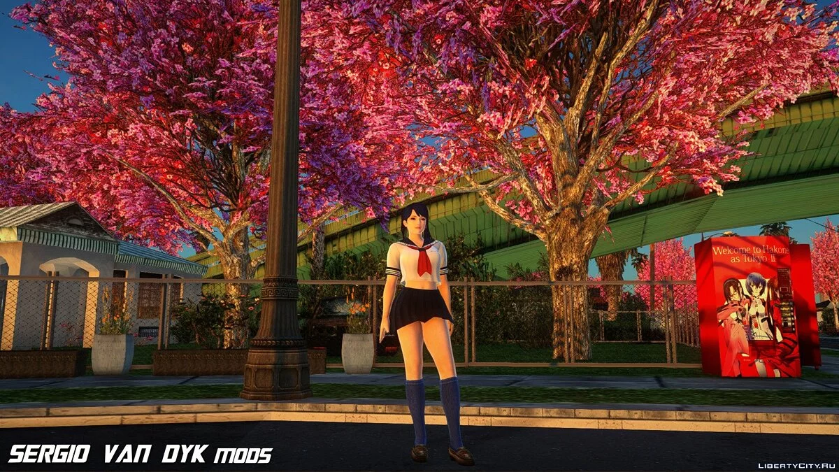 Лобелия в школьной форме / GTA San Andreas