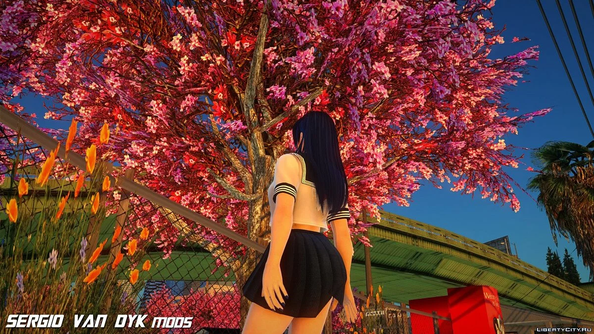Лобелия в школьной форме / GTA San Andreas