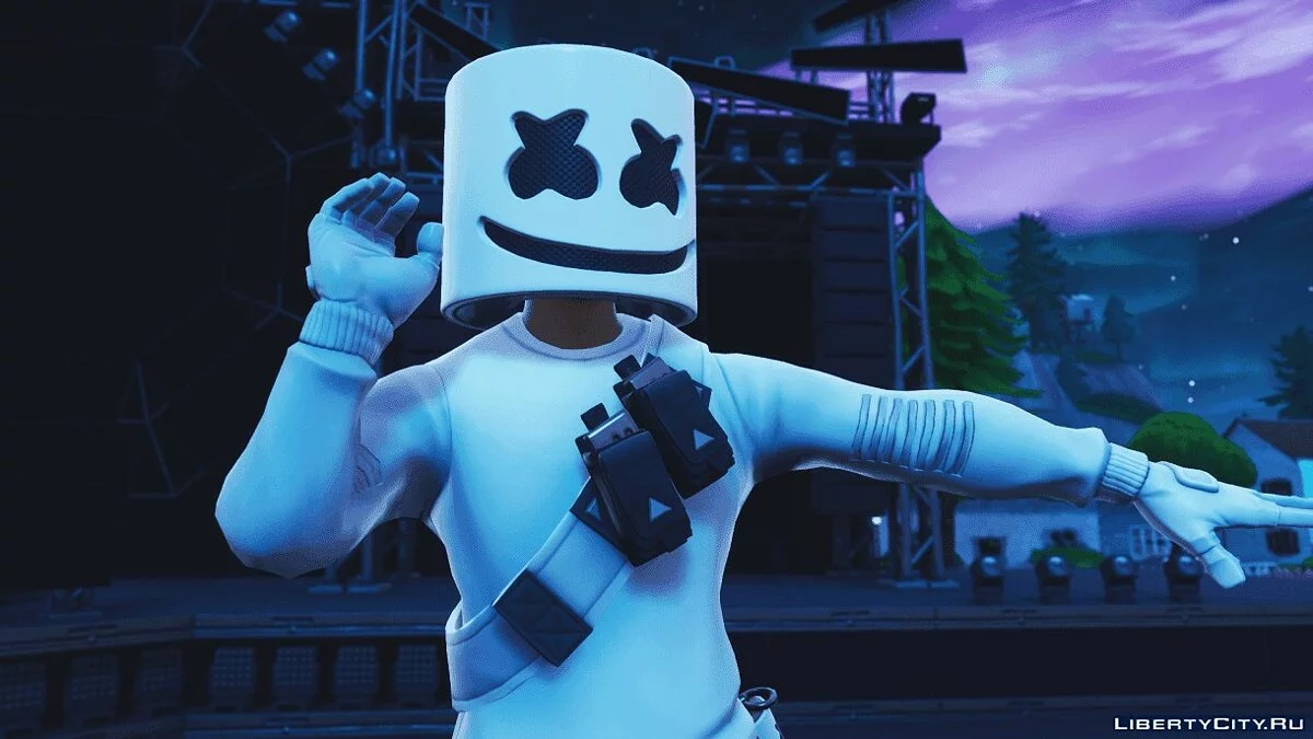 Marshmello из Фортнайт / GTA San Andreas