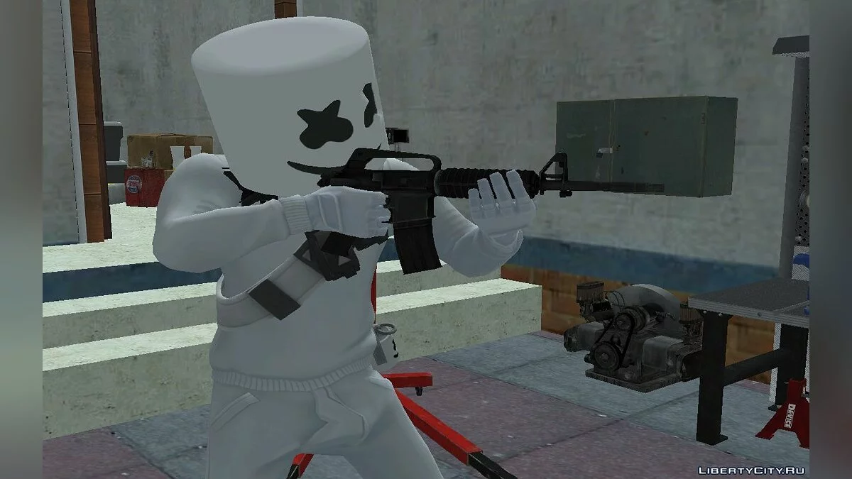 Marshmello из Фортнайт / GTA San Andreas