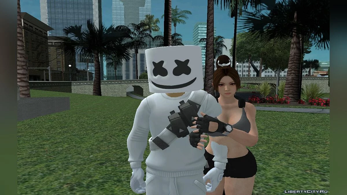 Marshmello из Фортнайт / GTA San Andreas