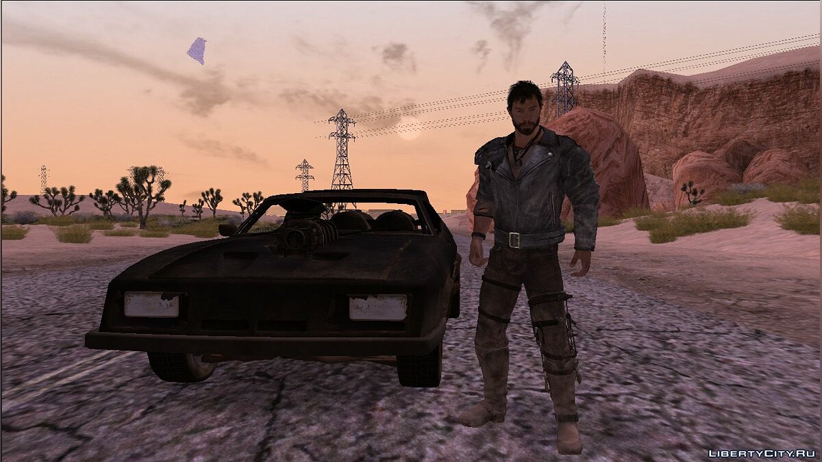 Скачать Max Rockatansky with Jacket from the game Mad Max для GTA San  Andreas