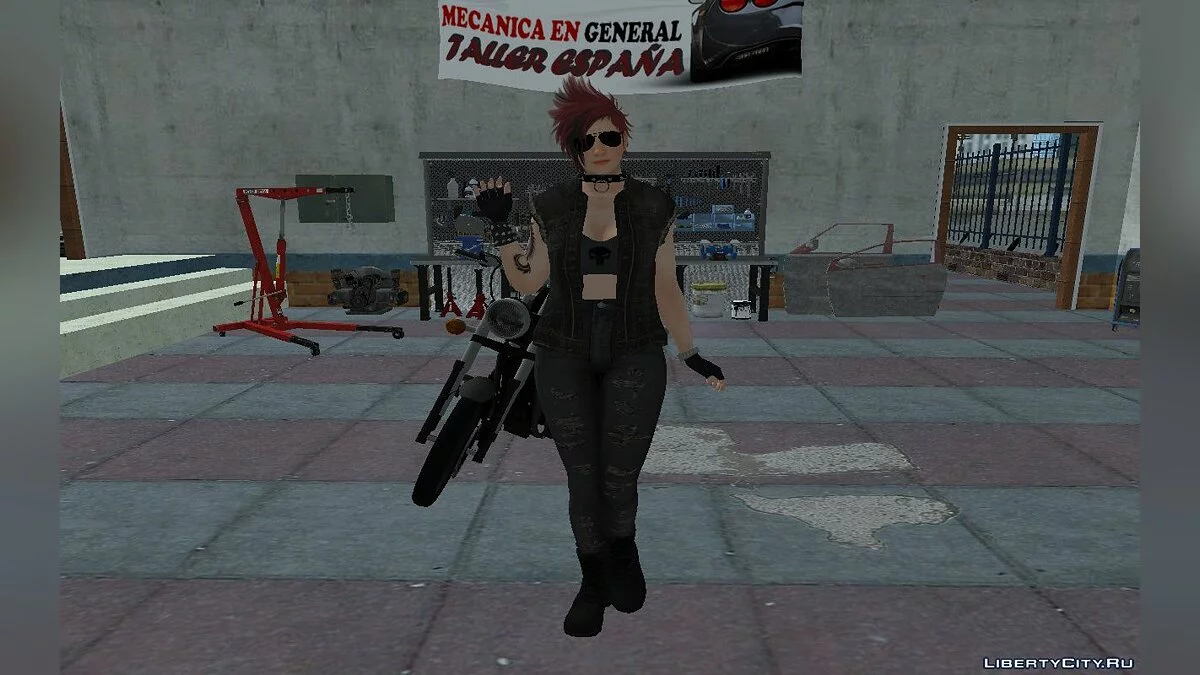 Мила в повседневном байкерском снаряжении  / GTA San Andreas