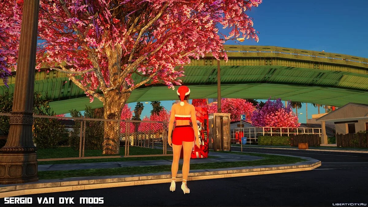 Мила в рождественской одежде / GTA San Andreas