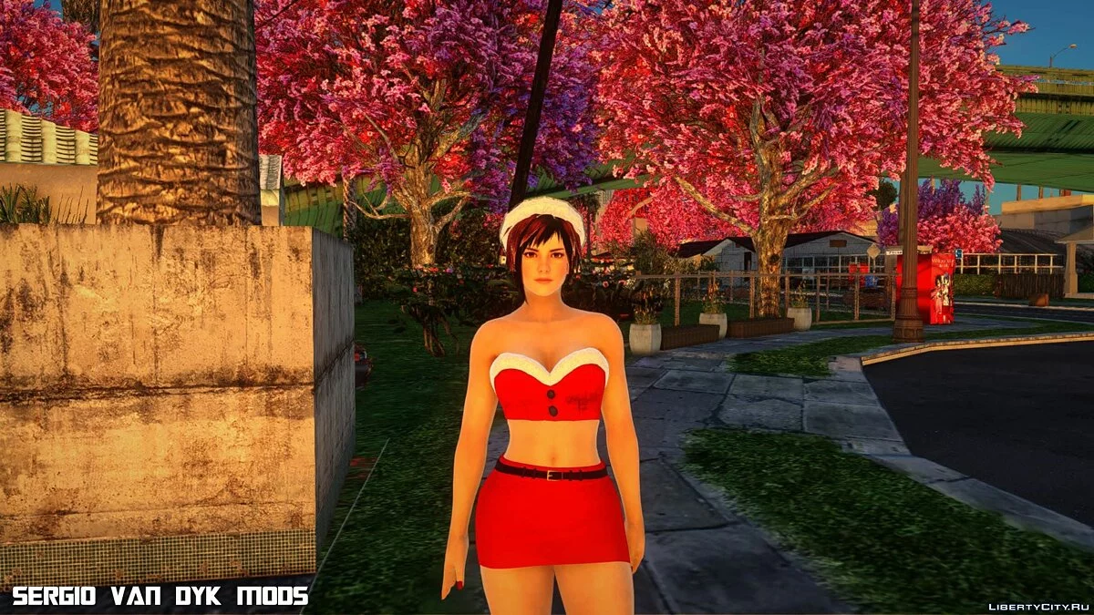 Мила в рождественской одежде / GTA San Andreas
