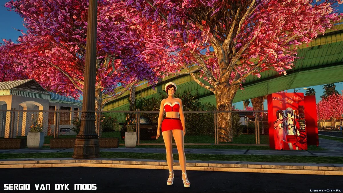 Мила в рождественской одежде / GTA San Andreas