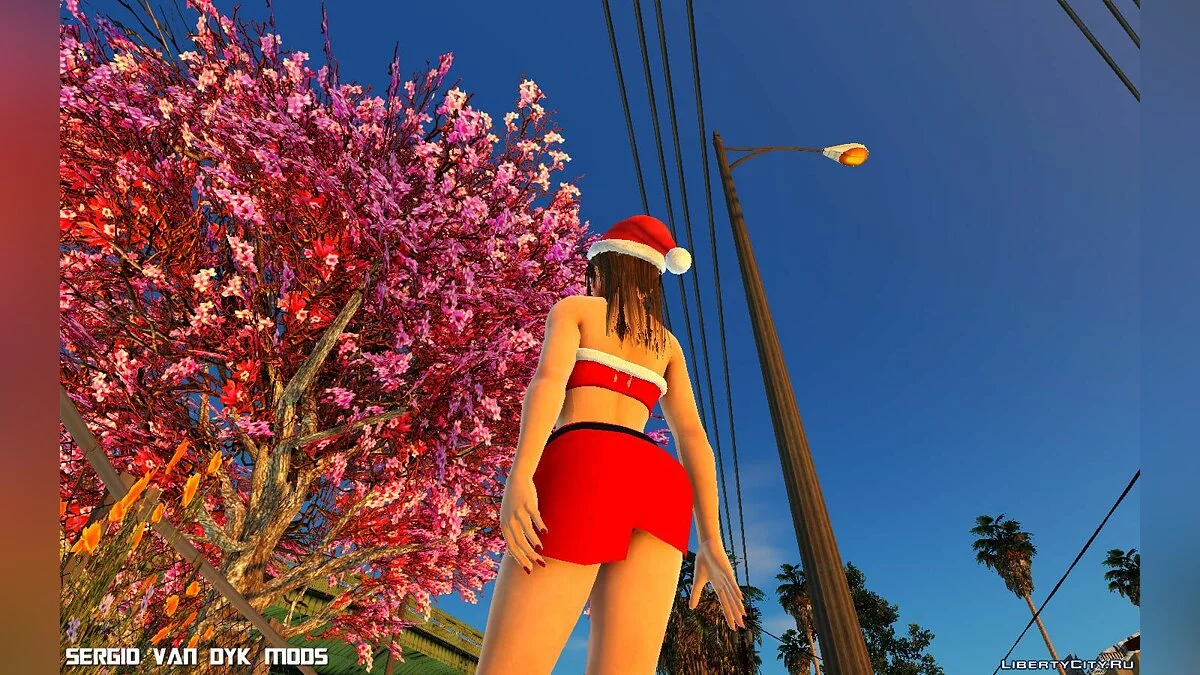 Мисаки в рождественской одежде / GTA San Andreas