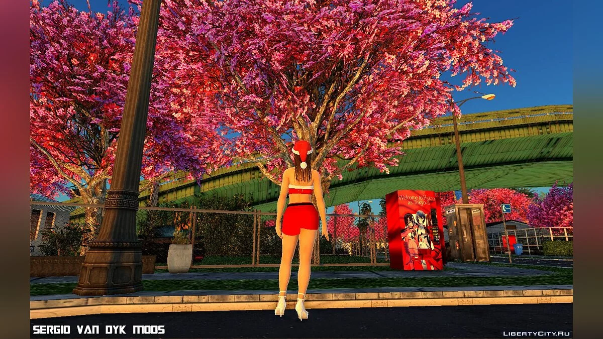 Мисаки в рождественской одежде / GTA San Andreas