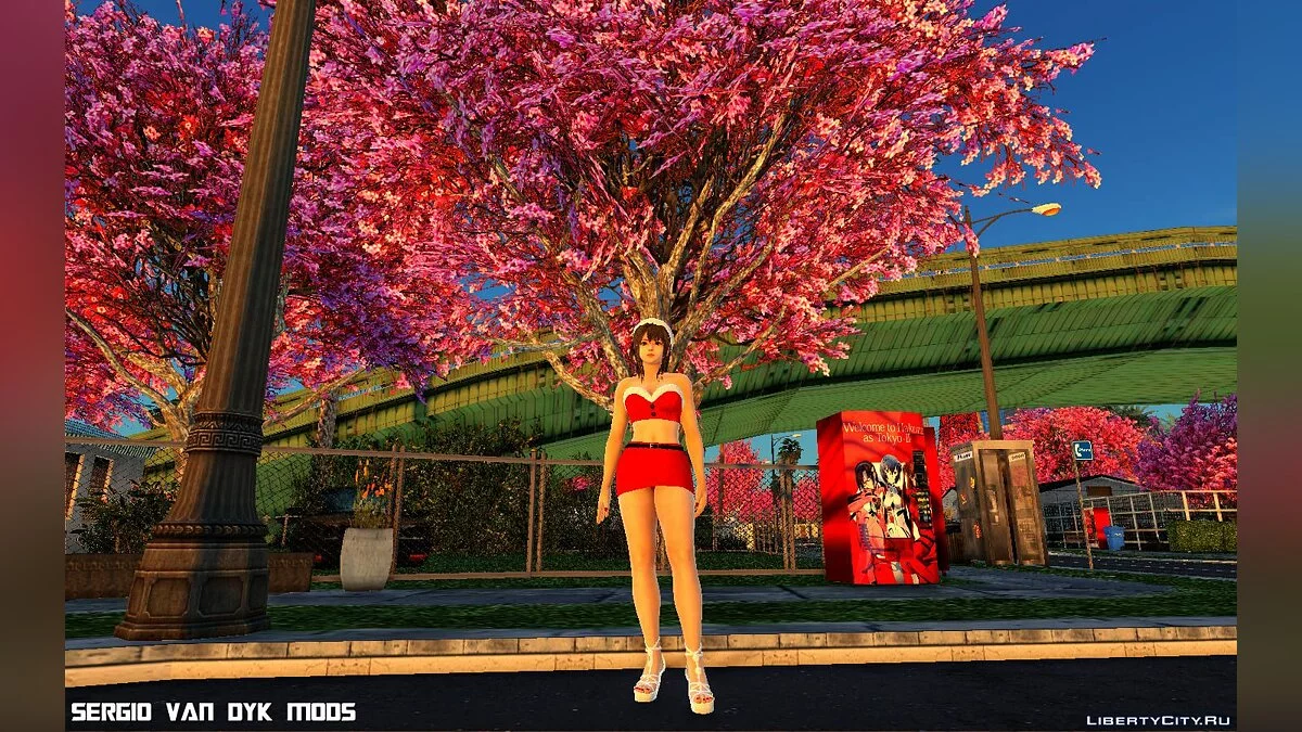 Мисаки в рождественской одежде / GTA San Andreas