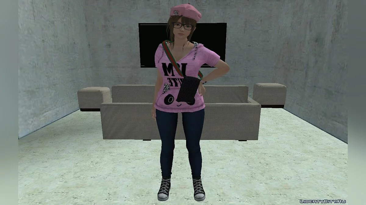 Мисаки в стильной повседневной одежде / GTA San Andreas