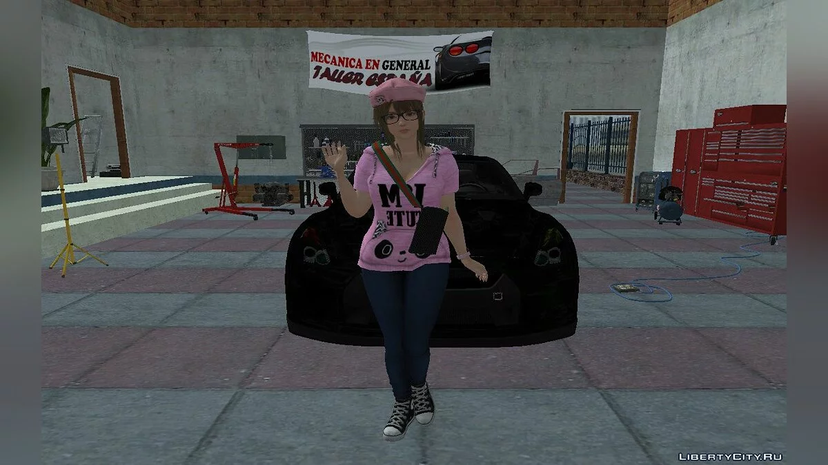 Мисаки в стильной повседневной одежде / GTA San Andreas