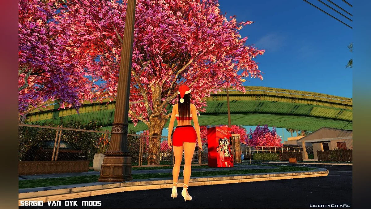 Мэй Ширануи в рождественской одежде / GTA San Andreas