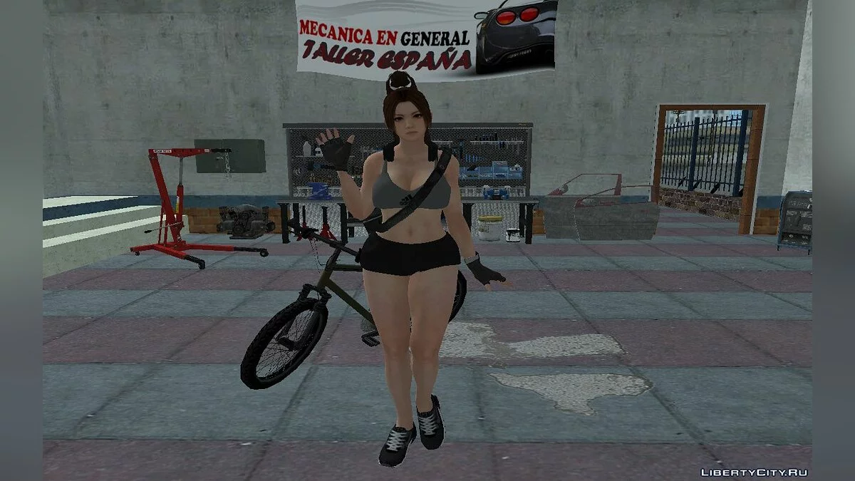 Мэй Ширануи в спортивном зале (Я боец) / GTA San Andreas