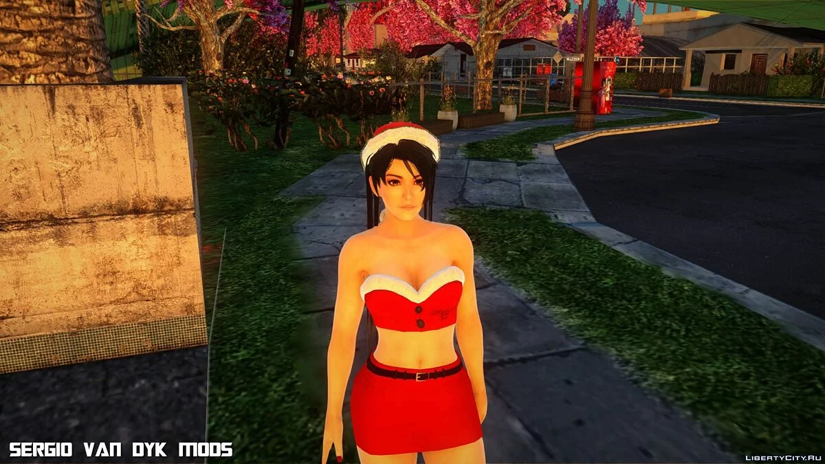 Момиджи в рождественской одежде / GTA San Andreas