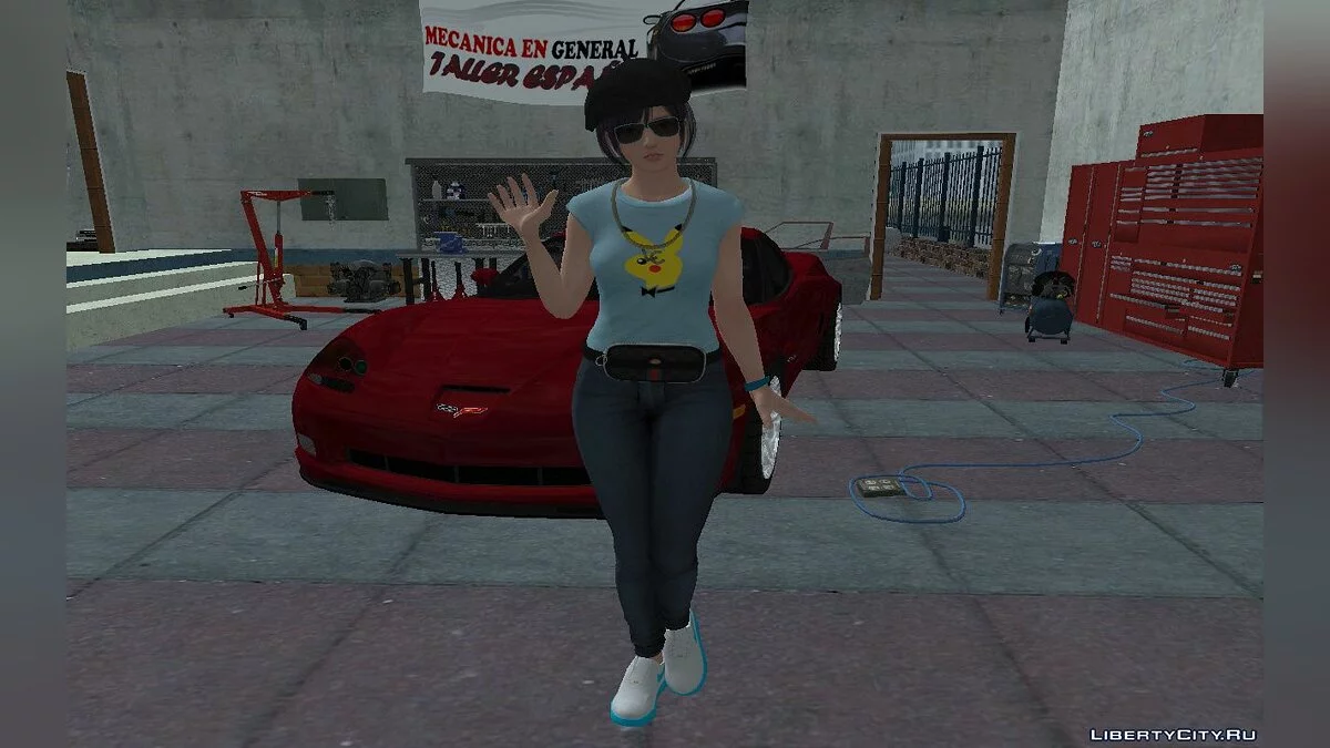 Нагиса в повседневной стильной одежде  / GTA San Andreas