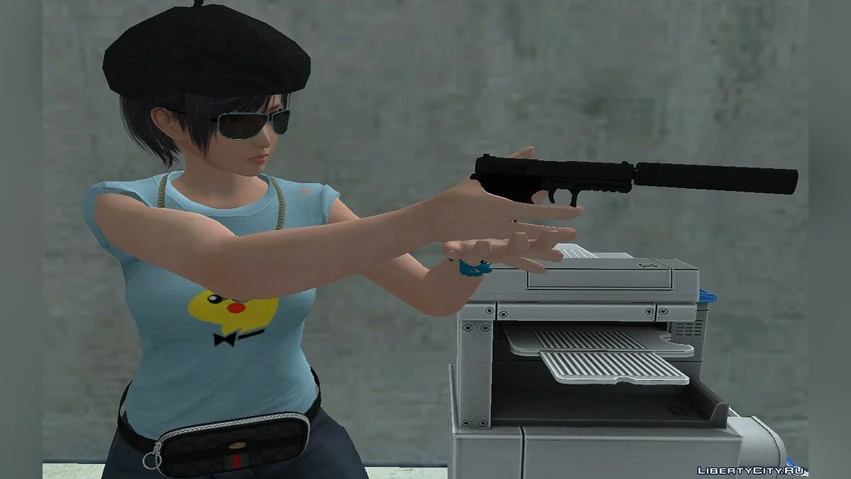 Нагиса в повседневной стильной одежде  / GTA San Andreas
