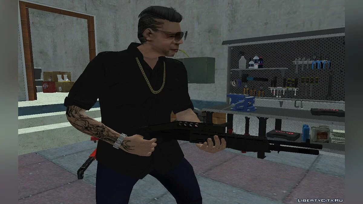 Новый Cwmohb1 в повседневной одежде с новыми волосами V10 / GTA San Andreas