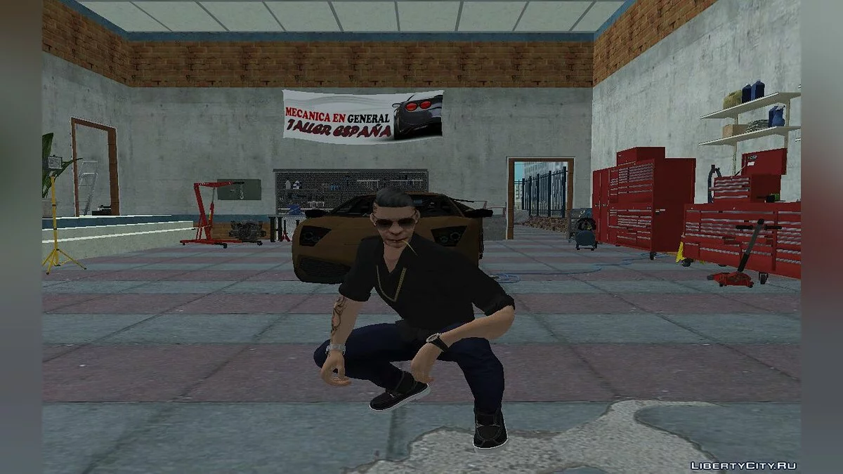 Новый Cwmohb1 в повседневной одежде с новыми волосами V10 / GTA San Andreas