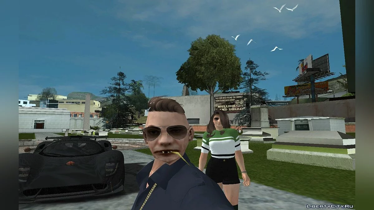 Новый  Cwmyhb1 в повседневной одежде и с новыми волосами V10 / GTA San Andreas