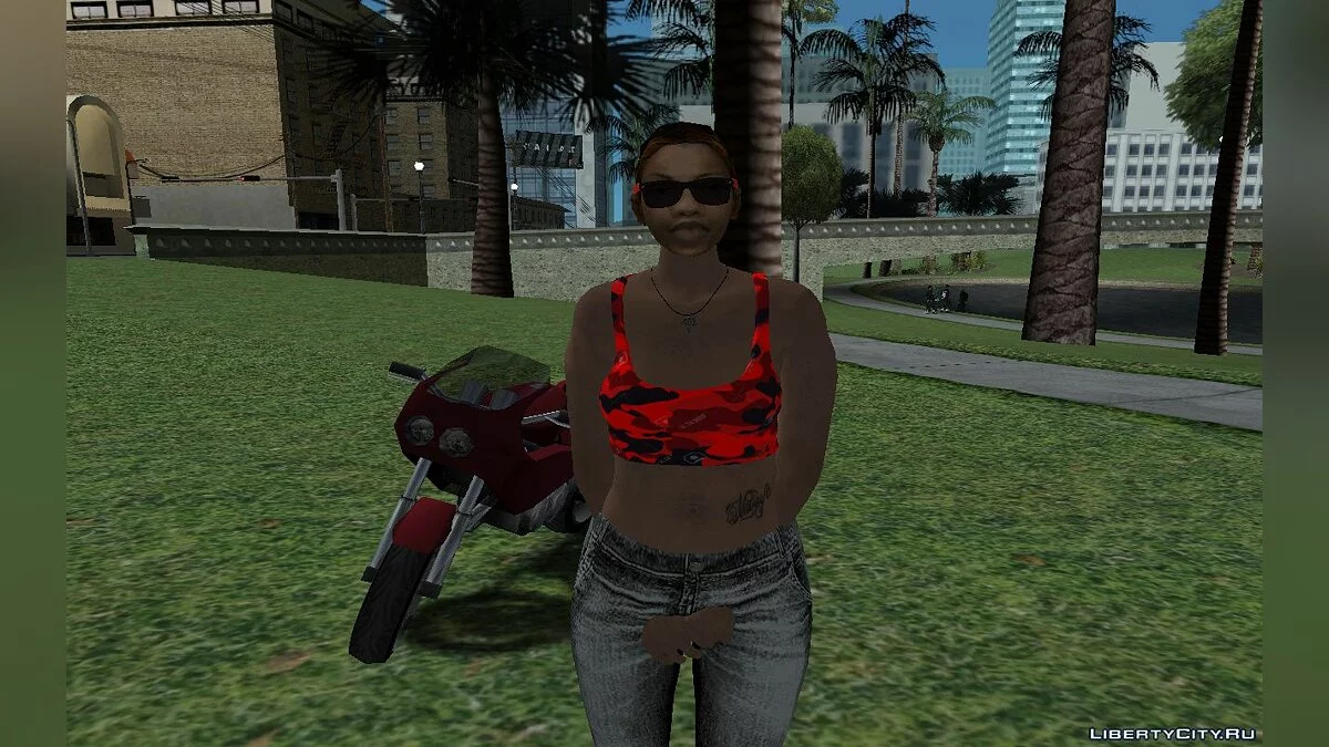 Новый скин Кендл в повседневной одежде V1 / GTA San Andreas