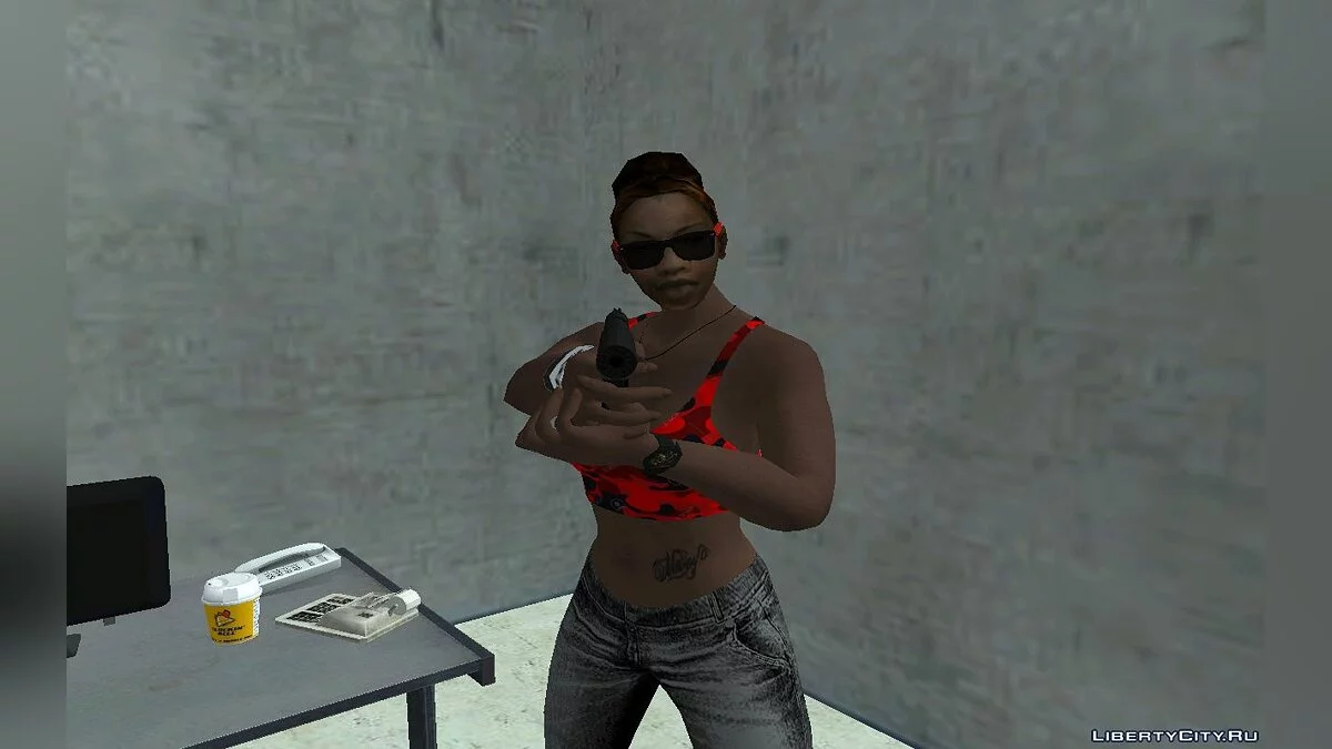 Новый скин Кендл в повседневной одежде V1 / GTA San Andreas