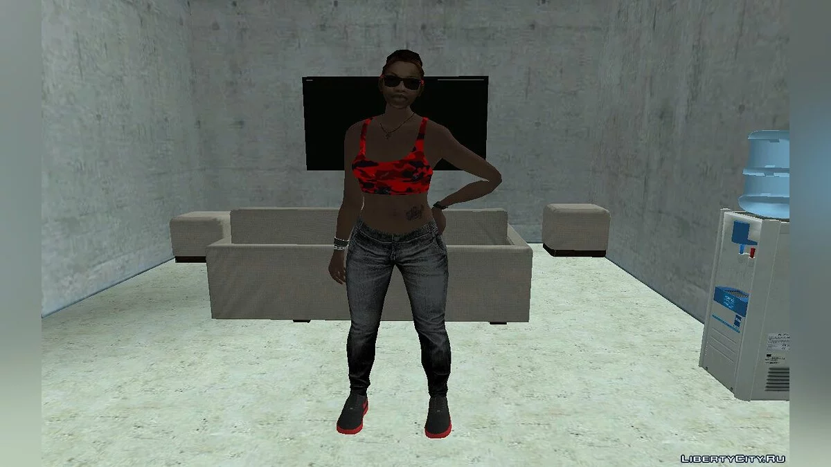 Новый скин Кендл в повседневной одежде V1 / GTA San Andreas